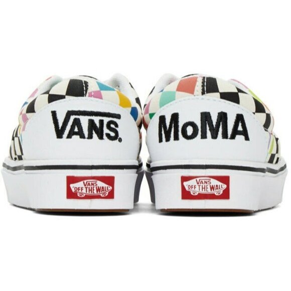 VANS MoMA Edition Check ComfyCush Sneakers 8 NIB - Picture 2 of 5